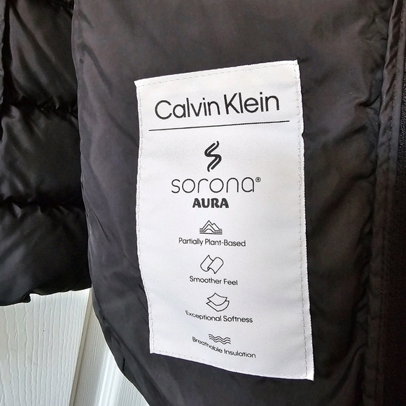Calvin Klein Women's Sz Medium Black Zip Up Puffer Vest #99 - Picture 9 of 11